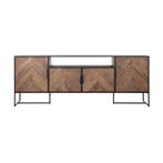 *WOONWINKEL* DTP Home Criss Cross TV-dressoir Zwart Met Visg, Huis en Inrichting, Verzenden, Nieuw