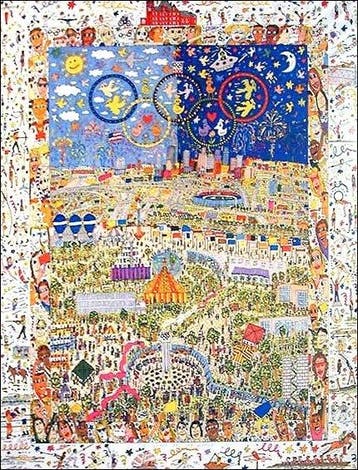 James Rizzi (after) - A VILLAGE FOR THE WORLD - Official