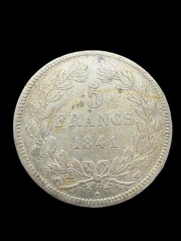 Frankrijk. Louis Philippe I. 5 Francs 1841-W, Lille (Zonder