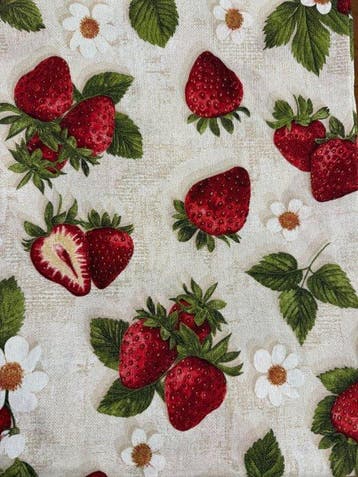Heerlijke rustieke jacquard Margherita aardbei San Leucio