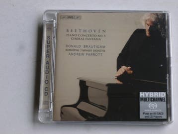 Beethoven - Piano Concerto 5 / Ronald Brautigam, Parrott (SA, Cd's en Dvd's, Cd's | Klassiek, Ophalen of Verzenden, Zo goed als nieuw