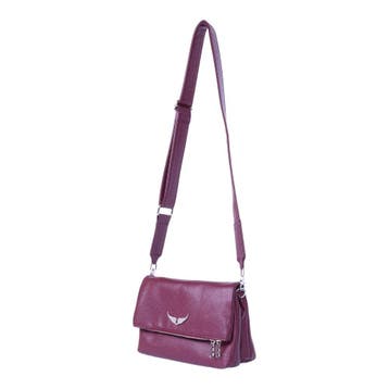 Zadig & Voltaire Rocky II Schoudertas - Bordeaux, Sieraden, Tassen en Uiterlijk, Tassen | Damestassen, Verzenden, Zo goed als nieuw