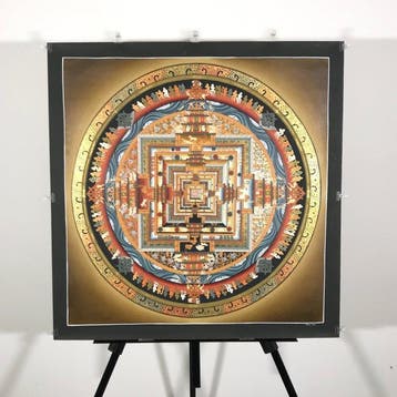 67.5 cm - Large Painting of Tibetan Tradition - Mandala