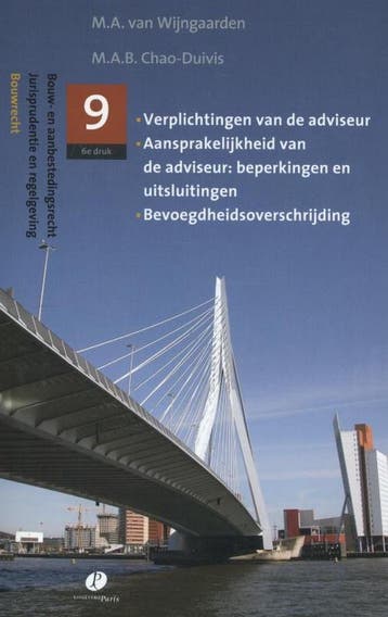 Verplichtingen van de adviseur, aansprakelijkheid van de, Boeken, Verzenden, Zo goed als nieuw, M.A. van Wijngaarden