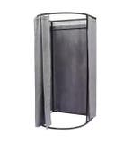 Mobiele paskamer 100×95×200 cm – gordijn en kledingrek grijs, Verzenden, Nieuw