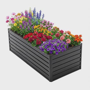 Verhoogd Metalen Tuinbed 190x90x64cm - Zwaar Uitvoering, Roe, Tuin en Terras, Bloempotten, Verzenden, Nieuw