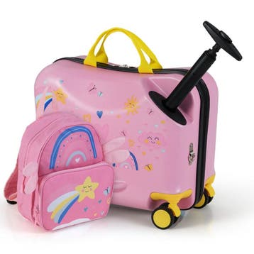 2dekans | Coast Kinderkoffer en Rugzak Set - zitkoffer met, Ophalen of Verzenden, Zo goed als nieuw
