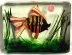 A.Ve.M - sculptuur, Glas Aquarium - 13 cm - Glas-in-lood -