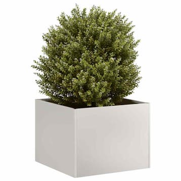 vidaXL Plantenbak 40x40x30 cm roestvrij staal, Verzenden, Minder dan 60 cm, Nieuw, Metaal