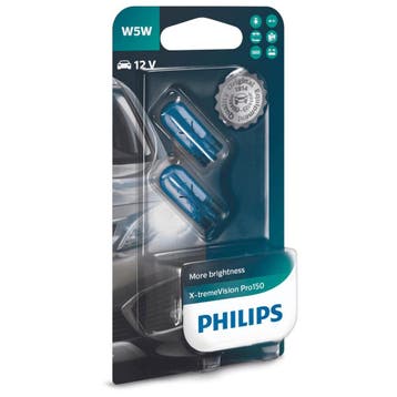 Philips W5W T10 X-tremeVision Pro150 12961XVPB2 Autolampen, Verzenden, Nieuw