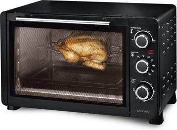 Blokker Mini Oven - Vrijstaand - Draaispit - 30 Liter Zwart, Verzenden