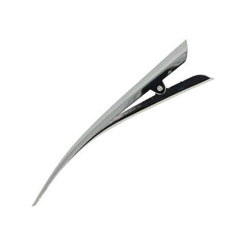 Haarspeld Duckklem 13cm – Basic – Glad – Metaal – Zilver, Nieuw