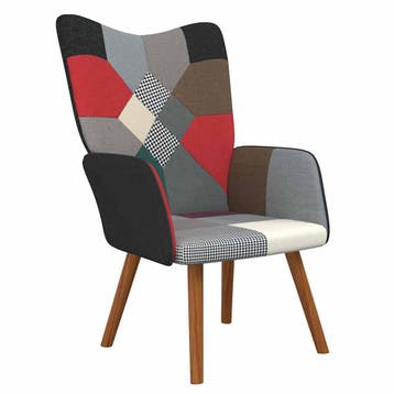 vidaXL Relaxstoel patchwork stof, Verzenden, Nieuw