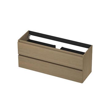 INK - Onderkast 2 Laden Greeploos met Houten Keerlijst -, Ophalen of Verzenden, Nieuw