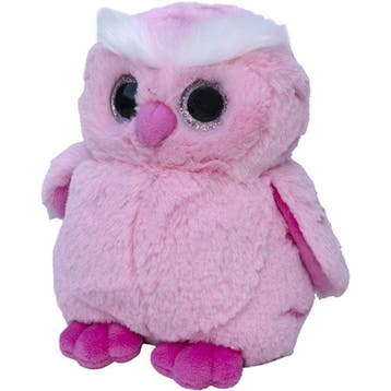 Pluche uil knuffel - roze - 18 cm - knuffel, Verzenden, Nieuw