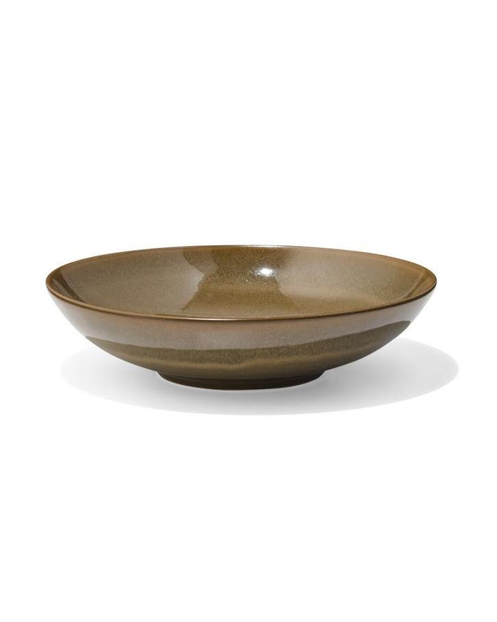 HEMA Diep bord Ø21.2cm Monaco aardewerk donkerbruin, Huis en Inrichting, Keuken | Servies, Nieuw, Verzenden