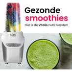 Botti Vitalis nutri blender – 1000 W – Wit – Smoothie to go, Ophalen of Verzenden, Nieuw