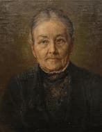 Duitse school (XIX-XX) - Portret van een adellijke dame, Antiek en Kunst, Kunst | Schilderijen | Klassiek
