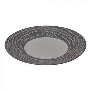 Bord | Porselein | Grijs | Per Stuk |  Ø215x25(h)mm Revol, Verzenden, Nieuw in verpakking