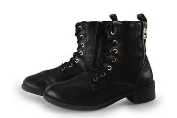 Mustang Veterboots in maat 39 Zwart, Kleding | Dames, Verzenden, Zwart, Overige typen, Zo goed als nieuw