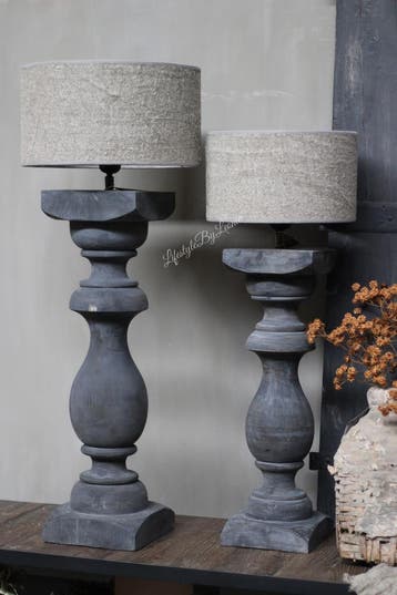 Cilinder lampenkap Shabby 25 cm, Ophalen of Verzenden, Nieuw