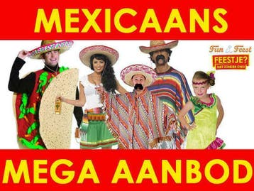 Mexicaans carnavalskleding- Groot aanbod mexicaanse kleding, Ophalen of Verzenden, Nieuw