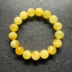 Armband van natuurlijk wit Baltisch amber met hele stenen