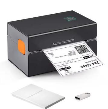 Thermische Labelprinter 300 DPI Bluetooth Snel, Computers en Software, Printers, Verzenden, Nieuw
