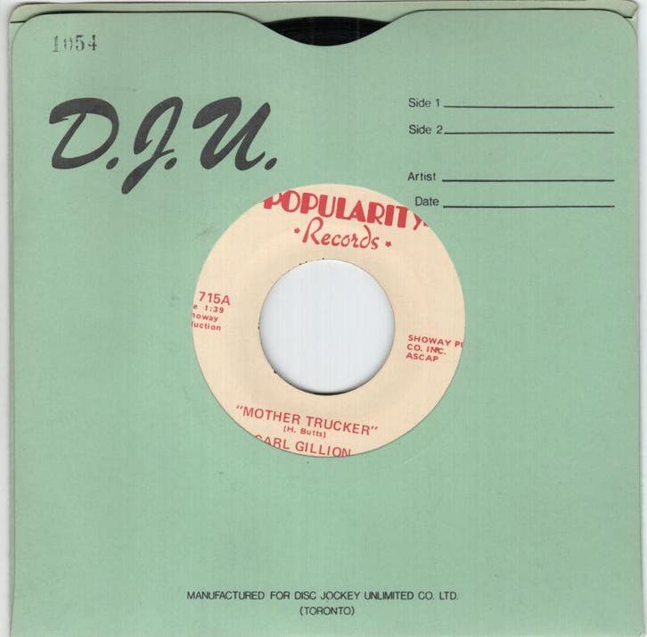 Carl Gillion - Mother Trucker + What She Dont Know (Vin..., Cd's en Dvd's, Vinyl Singles