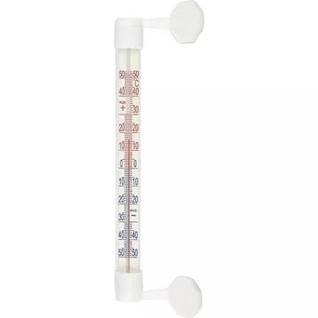 Benson Buitenthermometer met zuignap - Wit - 21 cm - Temp..., Ophalen of Verzenden, Nieuw