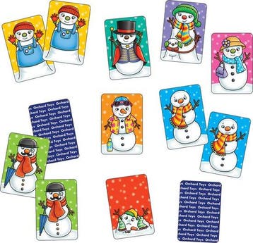 Orchard Toys - Snowman Snap - Mini Game - kort en compact, Verzenden, Nieuw