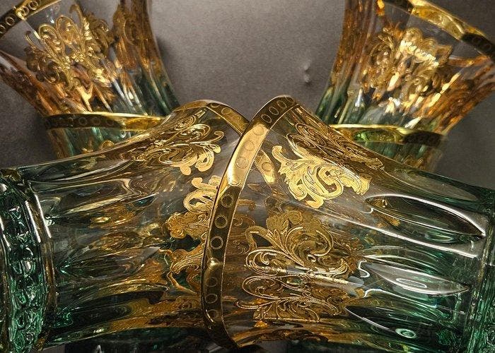 antica cristalleria italiana - Drinkservies (6) - Luxe, Antiek en Kunst, Antiek | Meubels | Tafels