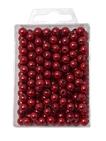 Parels rijgparels 7311 104 1408aur Rood 8 mm, Ophalen of Verzenden, Nieuw