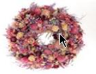 Krans Droogbloemen Fleuri Pink 40 cm, Hobby en Vrije tijd, Knutselen, Ophalen of Verzenden, Nieuw