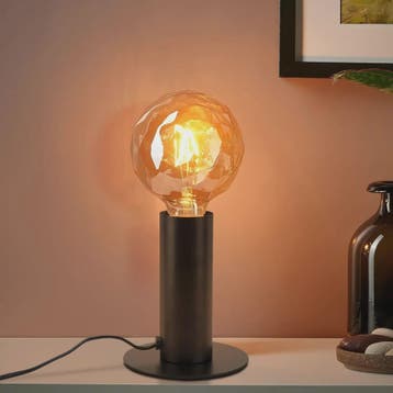 Vintage Zwarte Tafellamp E27 - Retro Sfeerlicht voor Slaapka, Verzenden, Nieuw