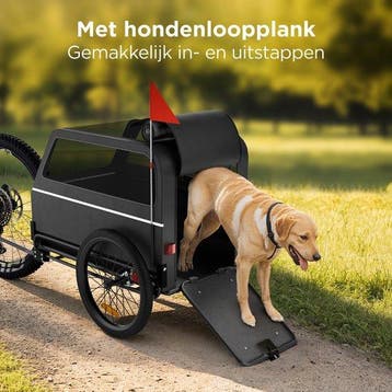 2dekans | TrevoPet® Hondenfietskar XL - Opvouwbare Fietskar, Ophalen of Verzenden, Zo goed als nieuw, TrevoPet