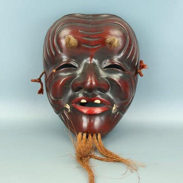 Noh masker - Papier, textiel, hennep, gips, klei, enz. -