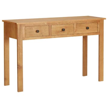 vidaXL Kaptafel 110x40x75 cm massief eikenhout, Huis en Inrichting, Verzenden, Nieuw, 60 cm of meer