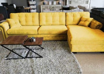 Loungebank Groenveld - loungebanken - Geel, Nieuw, Stof