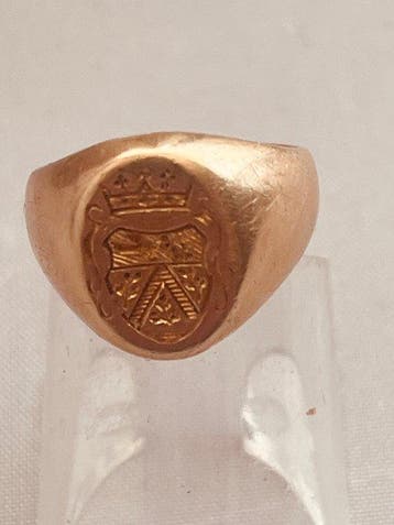 Zegelring - 18 karaat Geel goud