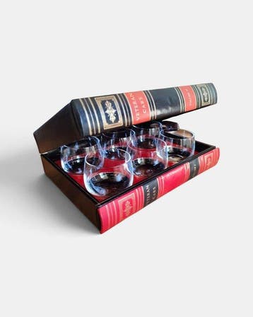 Trompe loeil - Drankkast - Glas, Hout, Leder - Geheim