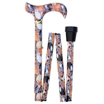 Gastrock Opvouwbare Wandelstok - Katten Design - Oranje, Ophalen of Verzenden, Nieuw