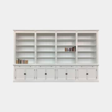123Kast - Boekenkast Melena del Sur - 400x43x240H cm - 16 pl, Verzenden, Nieuw