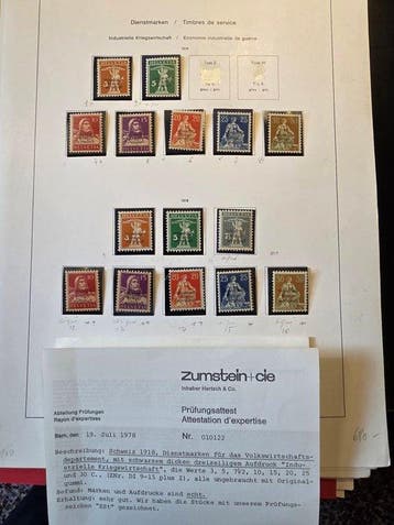 Zwitserland 1918/1944 - Dienststempels tussen 1 en 226, Gestempeld