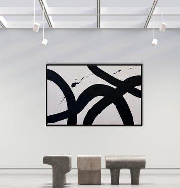 Stefanie Raus - Black II 1868 XXL, Antiek en Kunst