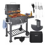 Purlov Kaminer Zwarte houtskool barbecue 114 x 67 x 120 c..., Ophalen of Verzenden, Nieuw