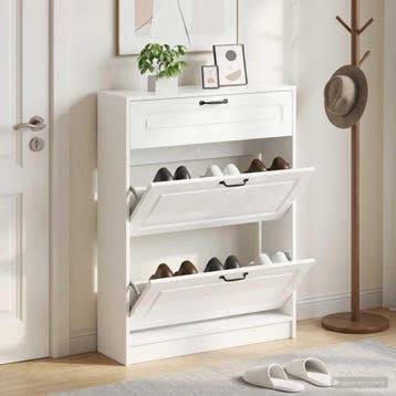 vidaXL Schoenenkast UTRECHT 78 x 24 x 100 cm Bewerkt hout, Verzenden, Nieuw