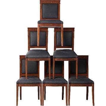 6 Louis Philipe stoelen  mahonie incl stoffering naar wens, Antiek en Kunst, Antiek | Meubels | Stoelen en Banken, Ophalen of Verzenden