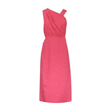 MSGM • roze midi jurk • XS (IT40), Verzenden, Nieuw, Roze, Maat 34 (XS) of kleiner