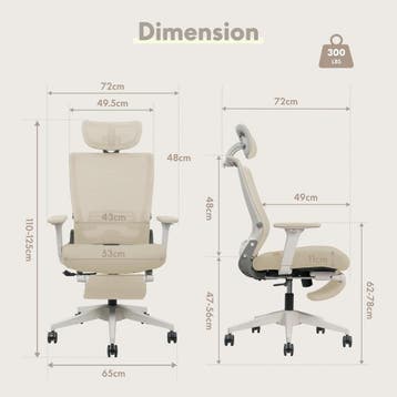 Ergonomische Bureaustoel -  Office Chair - Gamestoel - Volwa, Verzenden, Zo goed als nieuw